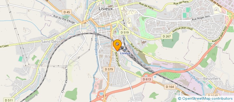 localisation de l'entreprise SCI HST à LISIEUX