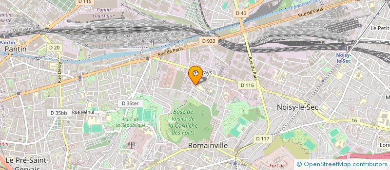 localisation de l'entreprise SCI HT. 2M à ROMAINVILLE