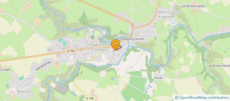 localisation de l'entreprise SCI HT BOIS  ARGENTONNAY