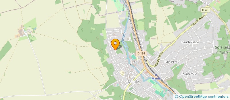 localisation de l'entreprise SCI HTF  MAULE