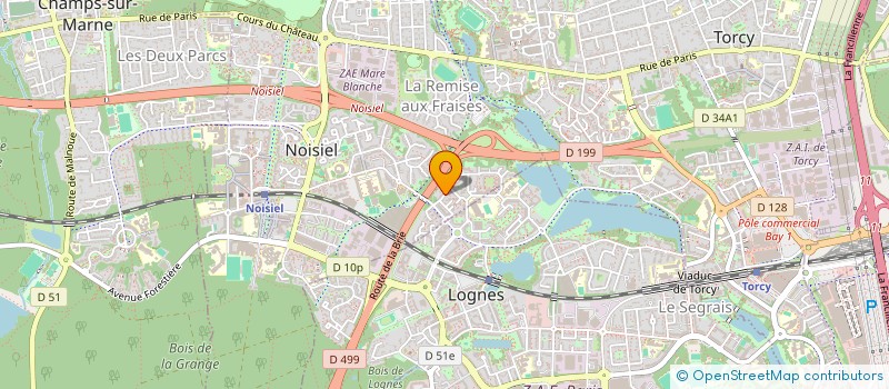 localisation de l'entreprise SCI HTF  NOISIEL