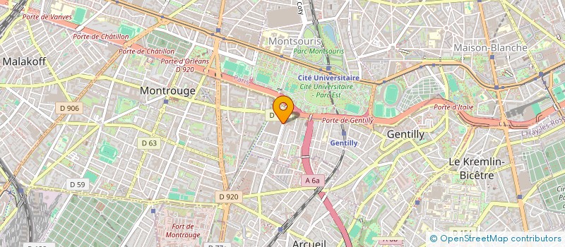 localisation de l'entreprise SCI HTHOM 72  GENTILLY