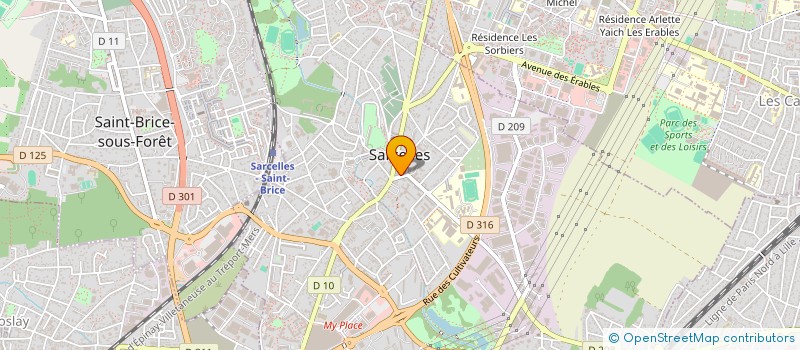 localisation de l'entreprise SCI HTJ à SARCELLES