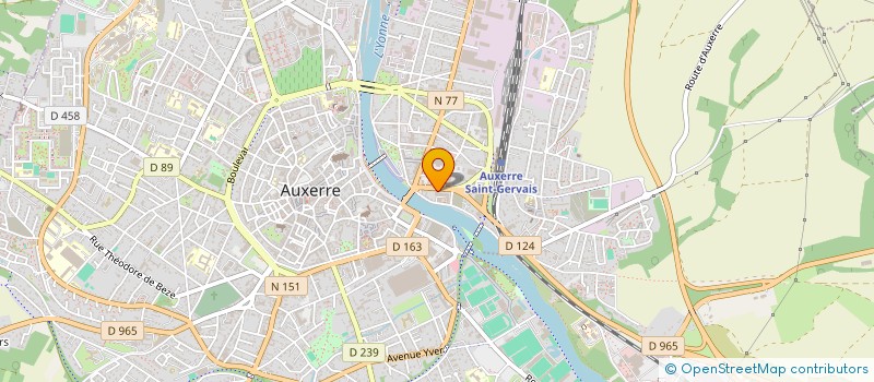 localisation de l'entreprise SCI HU à AUXERRE
