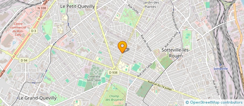 localisation de l'entreprise SCI HU  LE PETIT-QUEVILLY
