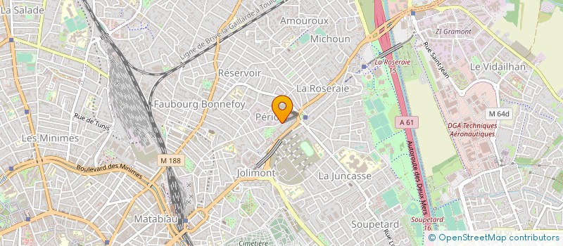 localisation de l'entreprise SCI HU  TOULOUSE