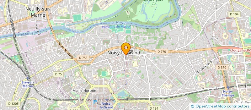 localisation de l'entreprise SCI HU  NOISY-LE-GRAND