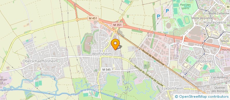 localisation de l'entreprise SCI HU 988  WOLFISHEIM