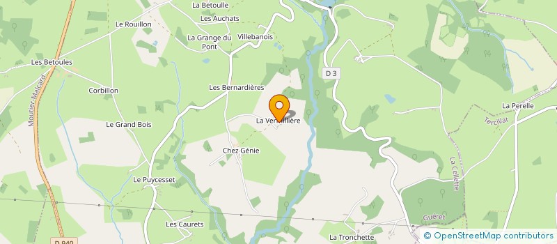 localisation de l'entreprise SCI HU.DA-COSTA à LA CELLETTE
