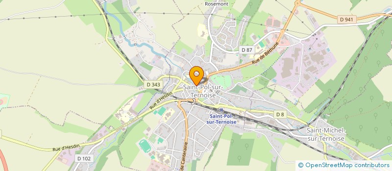 localisation de l'entreprise SCI HU.LO.C  SAINT-POL-SUR-TERNOISE