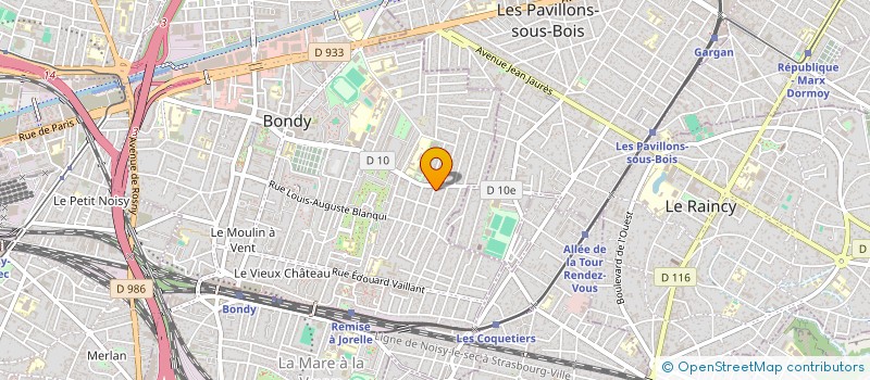 localisation de l'entreprise SCI HUANG  BONDY