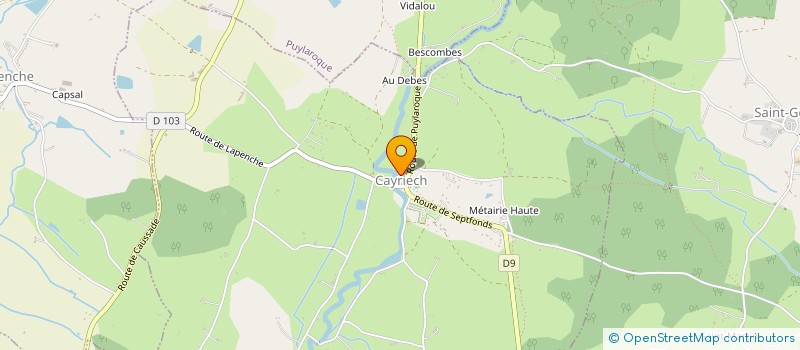 localisation de l'entreprise SCI HUARD SOREAU  CAYRIECH