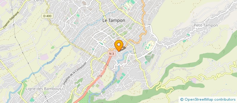 localisation de l'entreprise SCI HUAT  LE TAMPON