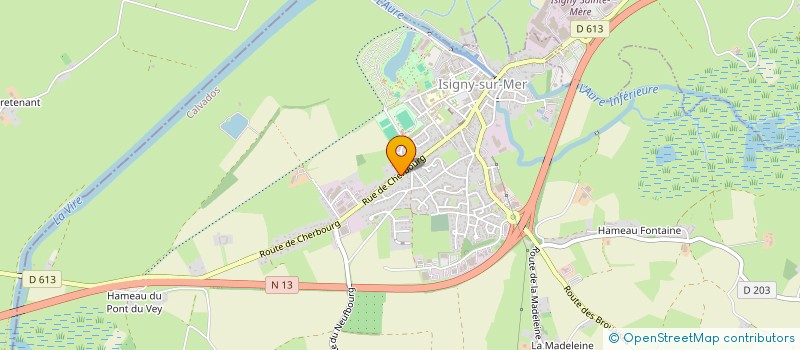 localisation de l'entreprise SCI HUAULT à ISIGNY-SUR-MER