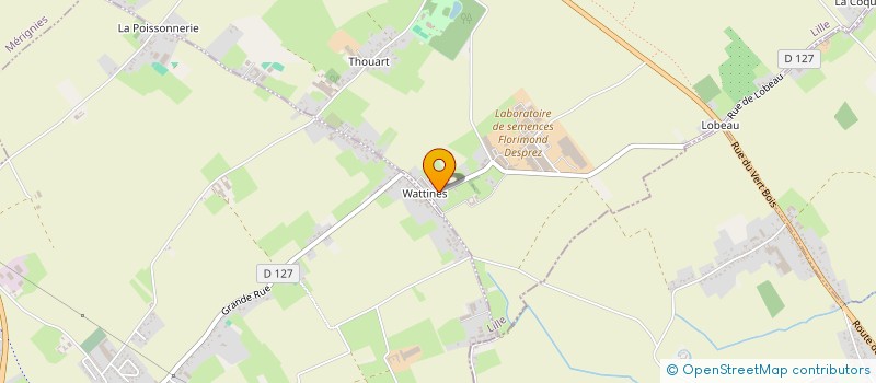 localisation de l'entreprise SCI HUBAC BLEU  CAPPELLE-EN-PEVELE