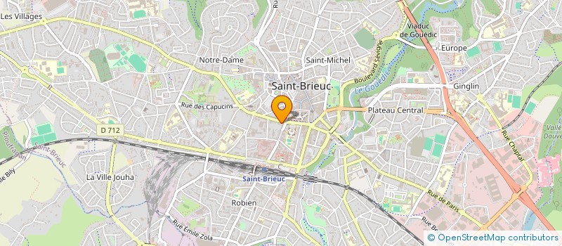 localisation de l'entreprise SCI HUBALU à SAINT-BRIEUC