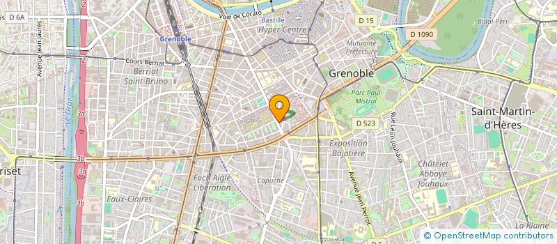 localisation de l'entreprise SCI HUBANOVA  GRENOBLE