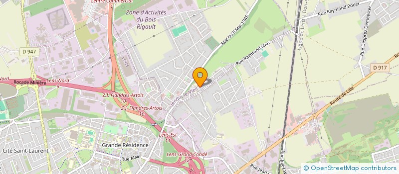 localisation de l'entreprise SCI HUBAPA  VENDIN-LE-VIEIL