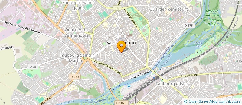 localisation de l'entreprise SCI HUBAU LEPIC à SAINT-QUENTIN