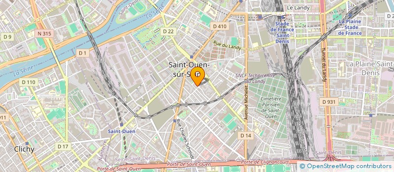 localisation de l'entreprise SCI HUBCE  SAINT-OUEN-SUR-SEINE