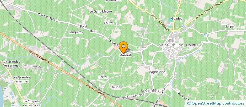 localisation de l'entreprise SCI HUBCO  SAINT-EMILION