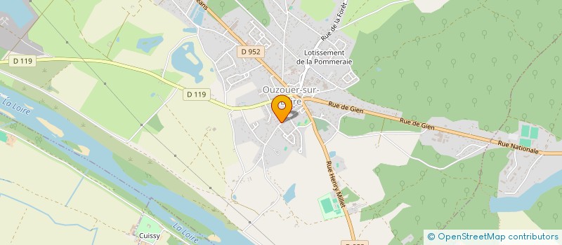 localisation de l'entreprise SCI HUBDOM  OUZOUER-SUR-LOIRE