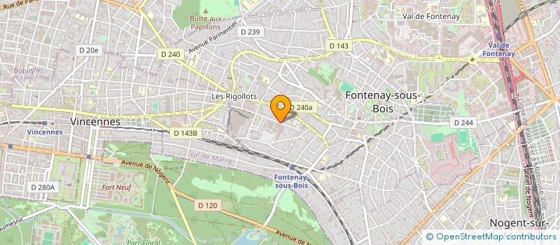 localisation de l'entreprise SCI HUBEL à FONTENAY-SOUS-BOIS