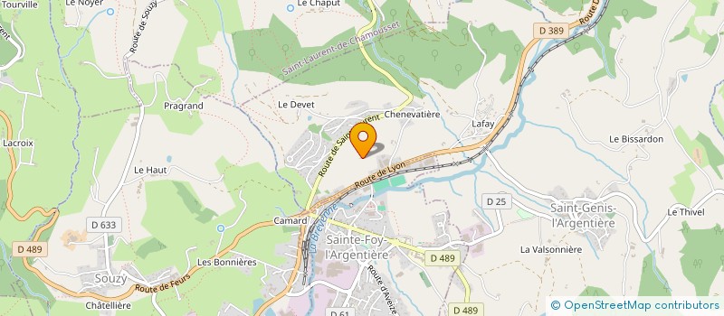 localisation de l'entreprise SCI HUBELI  SAINT-GENIS-L'ARGENTIERE