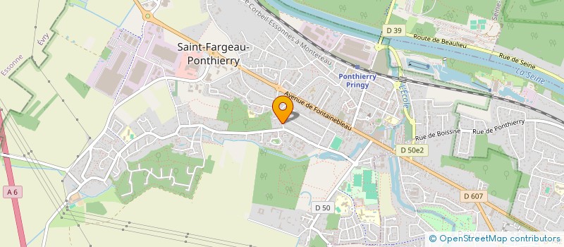localisation de l'entreprise SCI HUBERT à SAINT-FARGEAU-PONTHIERRY