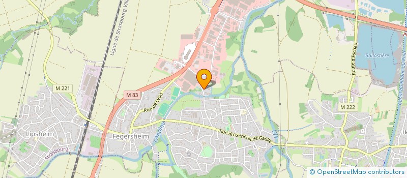 localisation de l'entreprise SCI HUBERT  FEGERSHEIM