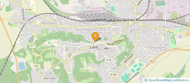 localisation de l'entreprise SCI HUBERT à LAON