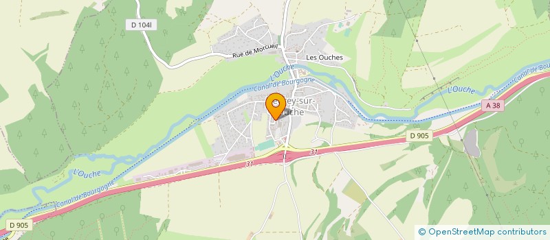 localisation de l'entreprise SCI HUBERT  HAUTEVILLE-LES-DIJON