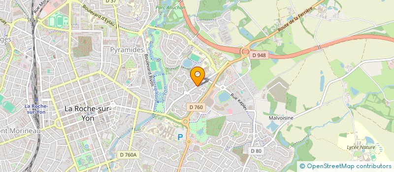 localisation de l'entreprise SCI HUBERT CAILLER  LA ROCHE-SUR-YON