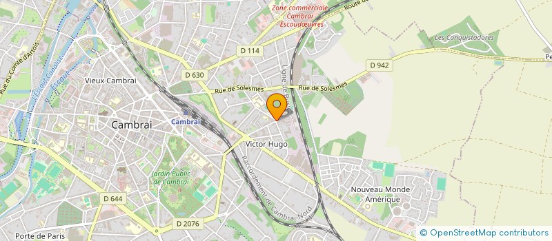 localisation de l'entreprise SCI HUBERT ET CIE à CAMBRAI