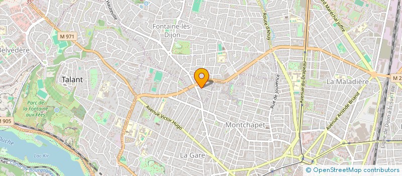 localisation de l'entreprise SCI HUBERT HABITAT  FONTAINE-LES-DIJON