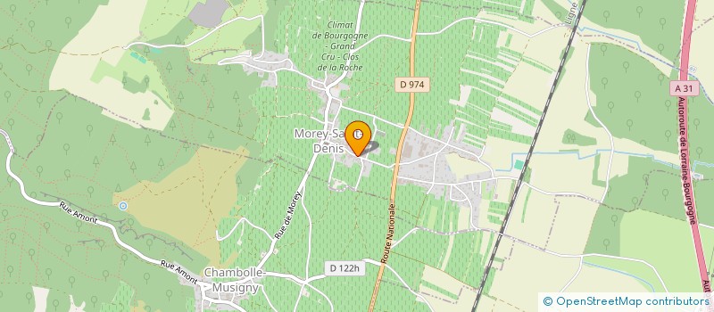 localisation de l'entreprise SCI HUBERT LIGNIER  MOREY-SAINT-DENIS