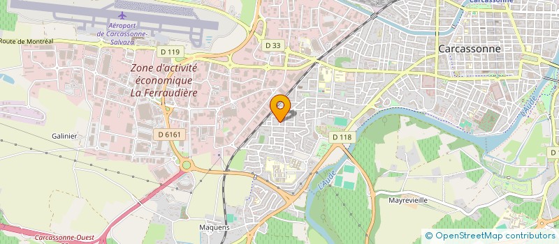 localisation de l'entreprise SCI HUBO à CARCASSONNE