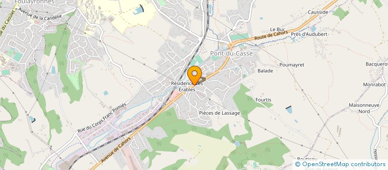 localisation de l'entreprise SCI HUCABE  PONT-DU-CASSE