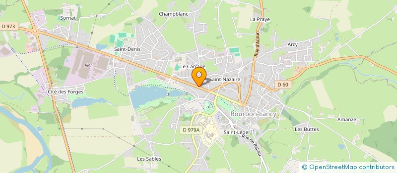 localisation de l'entreprise SCI HUCHALAU à BOURBON-LANCY