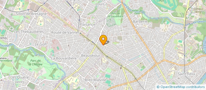 localisation de l'entreprise SCI HUCHARD à NANTES