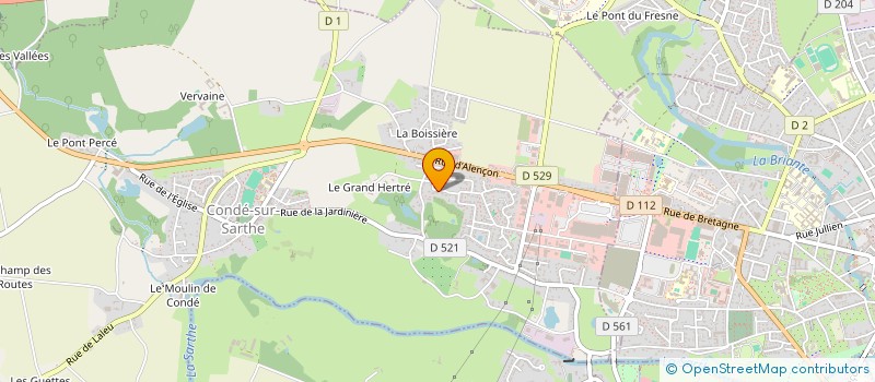 localisation de l'entreprise SCI HUDA à CONDE-SUR-SARTHE