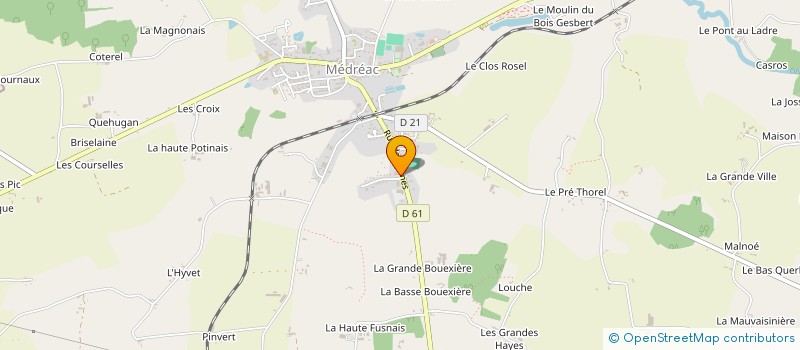 localisation de l'entreprise SCI HUDIN - OZANNE  MEDREAC