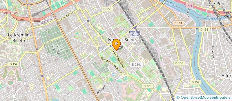 localisation de l'entreprise SCI HUDIQUEN à IVRY-SUR-SEINE