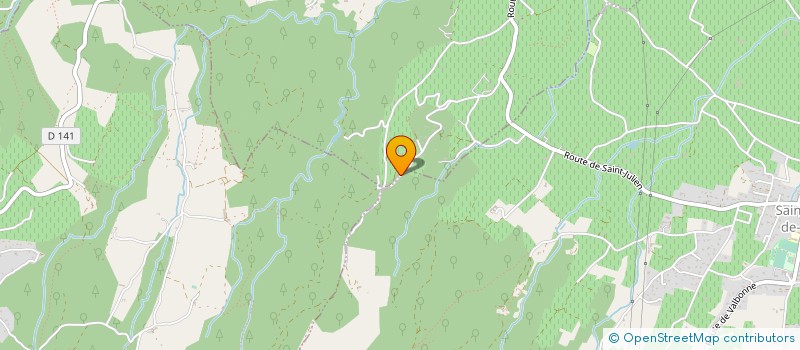 localisation de l'entreprise SCI HUDRIEN  SAINT-JULIEN-DE-PEYROLAS