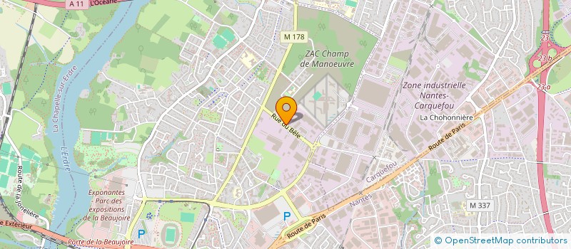localisation de l'entreprise SCI HUET à NANTES