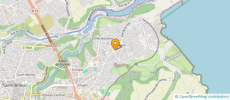 localisation de l'entreprise SCI HUET - CAURET  SAINT-BRIEUC