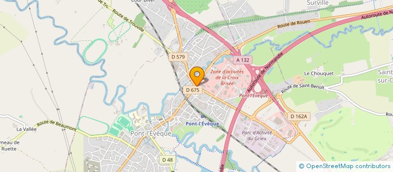 localisation de l'entreprise SCI HUET NIVAL  PONT L'EVEQUE