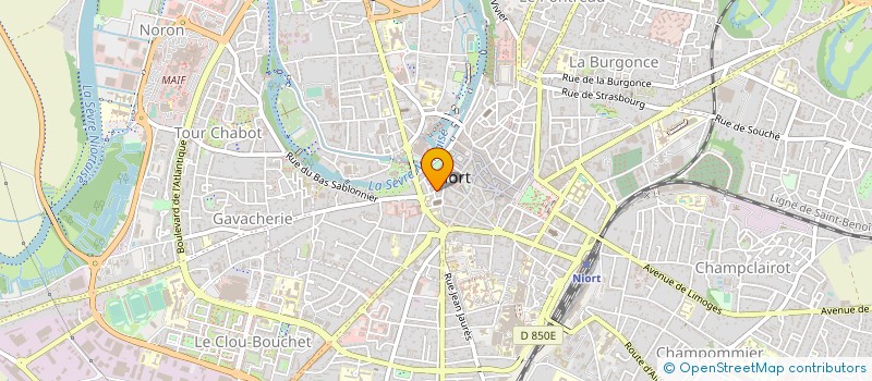 localisation de l'entreprise SCI HUFRAMA à NIORT