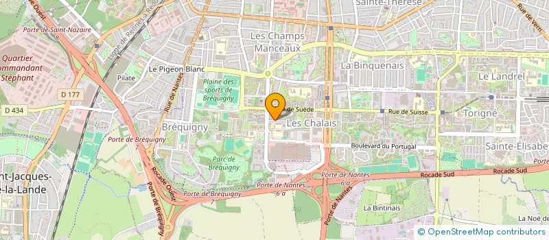 localisation de l'entreprise SCI HUGANE  RENNES