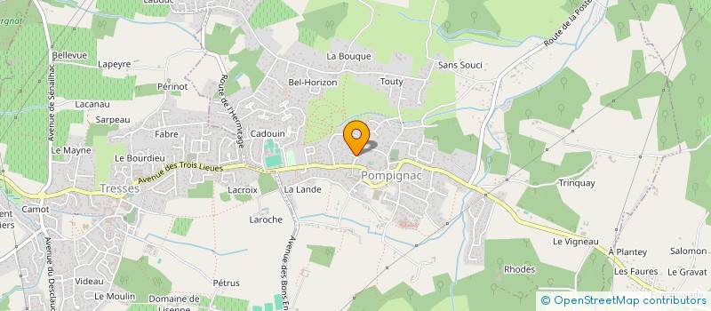 localisation de l'entreprise SCI HUGART  POMPIGNAC